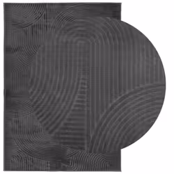 vidaXL Rug Fluffy Rug Floor Carpet Area Rug IZA Short Pile Scandinavian Look - anthracite, 140200 cm