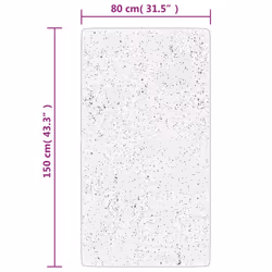 vidaXL Rug Fluffy Rug Floor Carpet Area Rug IZA Short Pile Scandinavian Look - grey, 80150 cm - Additional view 8