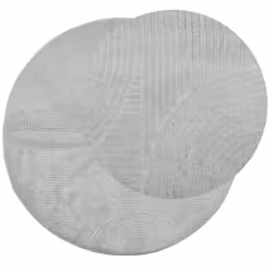 vidaXL Rug Fluffy Rug Floor Carpet Area Rug IZA Short Pile Scandinavian Look - grey, 80 cm