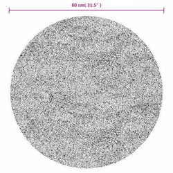 vidaXL Rug Fluffy Rug Floor Carpet Area Rug IZA Short Pile Scandinavian Look - grey, 80 cm