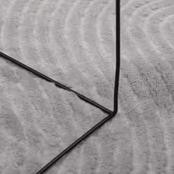 vidaXL Rug Fluffy Rug Floor Carpet Area Rug IZA Short Pile Scandinavian Look - grey, 120 cm - Additional view 7