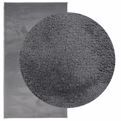 vidaXL Rug Short Pile Soft and Washable Rug Floor Mat Area Rug Anthracite