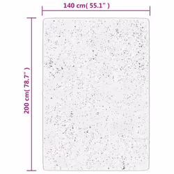 vidaXL Rug Short Pile Soft and Washable Rug Floor Mat Area Rug Anthracite - Additional view 9