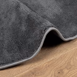 vidaXL Rug Short Pile Soft and Washable Rug Floor Mat Area Rug Anthracite - Additional view 5