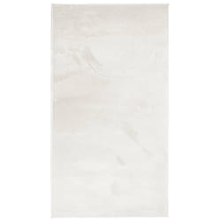 vidaXL Rug Short Pile Soft and Washable Rug Floor Mat Area Rug Carpet Beige