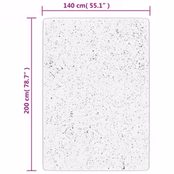 vidaXL Rug Short Pile Soft and Washable Rug Floor Mat Area Rug Carpet Beige - Additional view 9