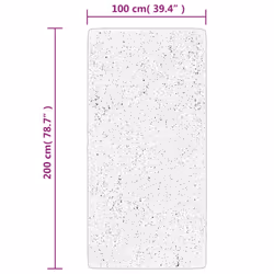 vidaXL Rug Short Pile Soft and Washable Rug Floor Mat Area Rug Carpet Red - cream, 100 x 200 cm