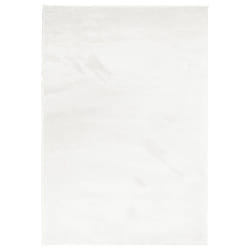 vidaXL Rug Short Pile Soft and Washable Rug Floor Mat Area Rug Carpet Cream