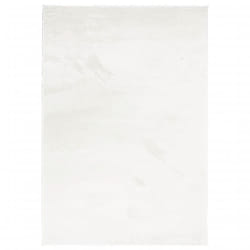 vidaXL Rug Short Pile Soft and Washable Rug Floor Mat Area Rug Carpet Cream