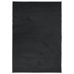vidaXL Rug Short Pile Soft and Washable Rug Floor Mat Area Rug Carpet Black