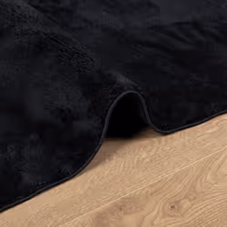 vidaXL Rug Short Pile Soft and Washable Rug Floor Mat Area Rug Carpet Black - Additional view 5