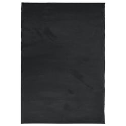 vidaXL Rug Short Pile Soft and Washable Rug Floor Mat Area Rug Carpet Black