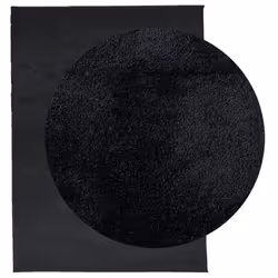 vidaXL Rug Short Pile Soft and Washable Rug Floor Mat Area Rug Carpet Black