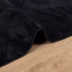 vidaXL Rug Short Pile Soft and Washable Rug Floor Mat Area Rug Carpet Black - Additional view 5