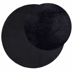 vidaXL Rug Short Pile Soft and Washable Rug Floor Mat Area Rug Carpet Black