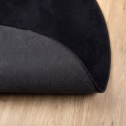vidaXL Rug Short Pile Soft and Washable Rug Floor Mat Area Rug Carpet Black - Additional view 4