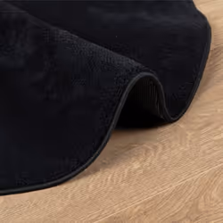 vidaXL Rug Short Pile Soft and Washable Rug Floor Mat Area Rug Carpet Black - Additional view 5