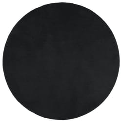 vidaXL Rug Short Pile Soft and Washable Rug Floor Mat Area Rug Carpet Black