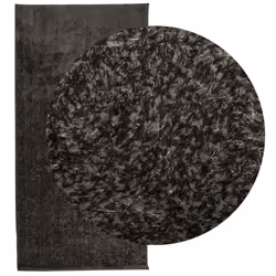 vidaXL Rug Shaggy Rug Fluffy Area Rug Soft Carpet High Pile Mat Shiny Look - anthracite, 100 x 200 cm - Additional view 2