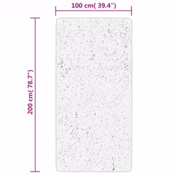 vidaXL Rug Shaggy Rug Fluffy Area Rug Soft Carpet High Pile Mat Shiny Look - anthracite, 100 x 200 cm - Additional view 9