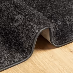 vidaXL Rug Shaggy Rug Fluffy Area Rug ISTAN High Pile Shiny Look Anthracite - Additional view 5