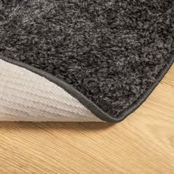 vidaXL Rug Shaggy Rug Fluffy Area Rug ISTAN High Pile Shiny Look Anthracite - Additional view 4