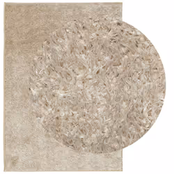 vidaXL Rug Shaggy Rug Fluffy Area Rug Soft ISTAN High Pile Shiny Look Beige