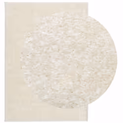 vidaXL Rug Shaggy Rug Fluffy Area Rug Soft ISTAN High Pile Shiny Look Cream