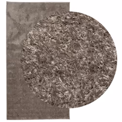 vidaXL Rug Shaggy Rug Fluffy Area Rug Soft Carpet High Pile Mat Shiny Look - grey, 80 x 150 cm - Additional view 2