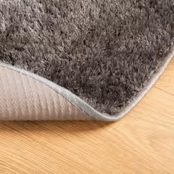 vidaXL Rug Shaggy Rug Fluffy Area Rug Soft Carpet High Pile Mat Shiny Look - grey, 100 cm - Additional view 4