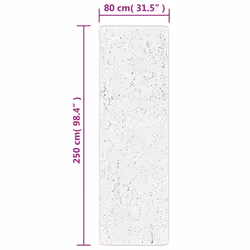 vidaXL Rug Indoor and Outdoor Floor Mat Kitchen Carpet ARBIZU Vintage Design - 80 x 250 cm