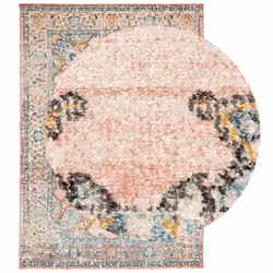 vidaXL Rug Indoor and Outdoor Floor Mat Kitchen Carpet ARBIZU Vintage Design - 140 x 200 cm