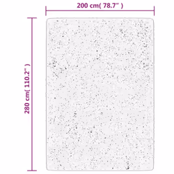 vidaXL Rug Indoor and Outdoor Floor Mat Kitchen Carpet ARBIZU Vintage Design - 200 x 280 cm