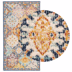 vidaXL Rug Floor Mat Area Rug Hallway Carpet Indoor and Outdoor Vintage Design