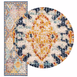 vidaXL Rug Floor Mat Area Rug Hallway Carpet Indoor and Outdoor Vintage Design