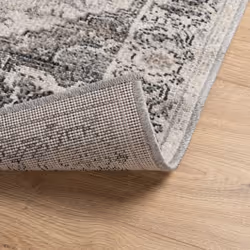 vidaXL Rug Indoor and Outdoor Floor Mat Kitchen Carpet ARBIZU Vintage Design - grey, 80 x 150 cm - Additional view 4