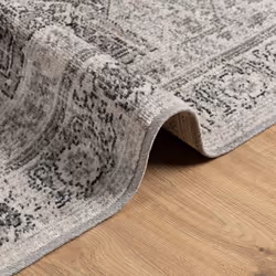 vidaXL Rug Indoor and Outdoor Floor Mat Kitchen Carpet ARBIZU Vintage Design - grey, 80 x 150 cm - Additional view 5