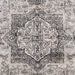 vidaXL Rug Indoor and Outdoor Floor Mat Kitchen Carpet ARBIZU Vintage Design - grey, 80 x 150 cm - Additional view 7