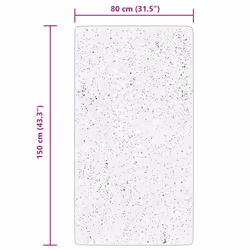 vidaXL Rug Indoor and Outdoor Floor Mat Kitchen Carpet ARBIZU Vintage Design - grey, 80 x 150 cm - Additional view 8