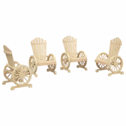 VidaXL 3207117, Wood, 110 kg, Adults & Children, 630 mm, 620 mm, 990 mm