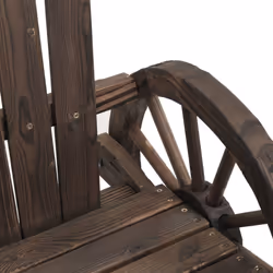 vidaXL Rocking Adirondack Chairs Outdoor Rocking Chair 2 pcs Solid Wood Fir - Additional view 7