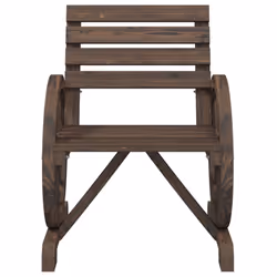 vidaXL Garden Lounge Set 3 Piece Outdoor Table and Chairs Set Solid Wood Fir - Additional view 4