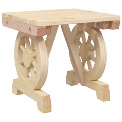 vidaXL Garden Footstools Outdoor Ottoman Garden Footrest 2 pcs Solid Wood Fir - Additional view 5