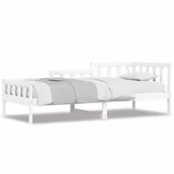VidaXL 840368, Sofa bed, White, Pinewood, 2035 mm, 880 mm, 685 mm