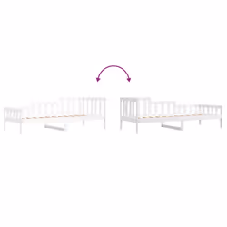 VidaXL 840368 sofa Sofa bed White - Additional view 8