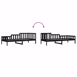 VidaXL 840369 sofa Sofa bed Black - Additional view 7