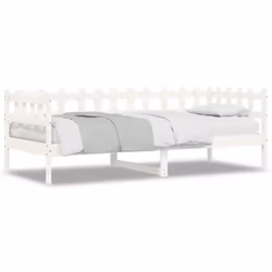 VidaXL 840377, Sofa bed, White, Pinewood, 2035 mm, 880 mm, 685 mm