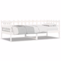 VidaXL 840380, Sofa bed, White, Pinewood, 2035 mm, 980 mm, 685 mm