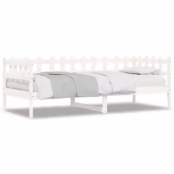 VidaXL 840383, Sofa bed, White, Pinewood, 1935 mm, 980 mm, 685 mm