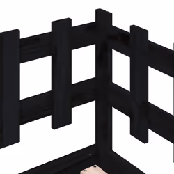 VidaXL 840384 sofa Sofa bed Black - Additional view 7